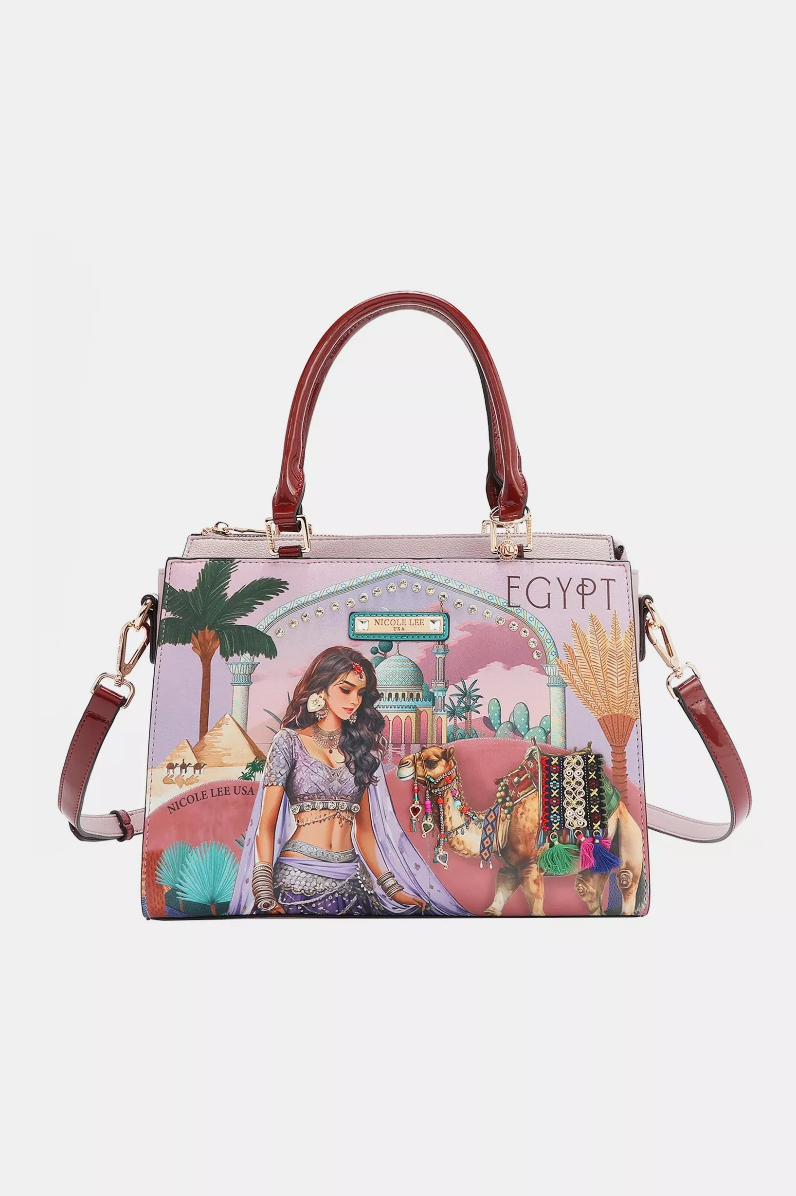 Nicole Lee USA Queen Cleopatra Tote Bag OutfitFlow
