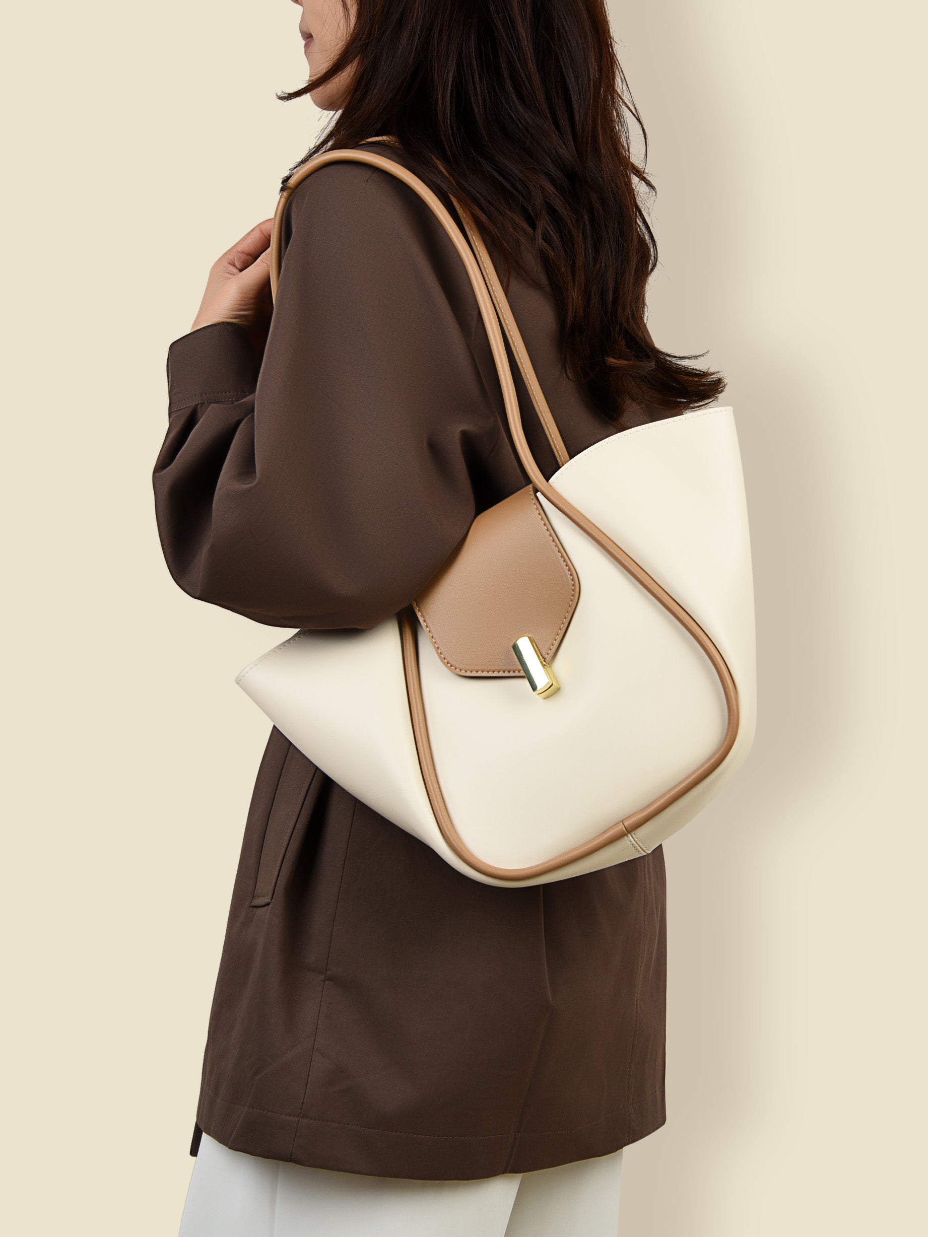 Outfit Flow - PU Leather Shoulder Bag with Pouch