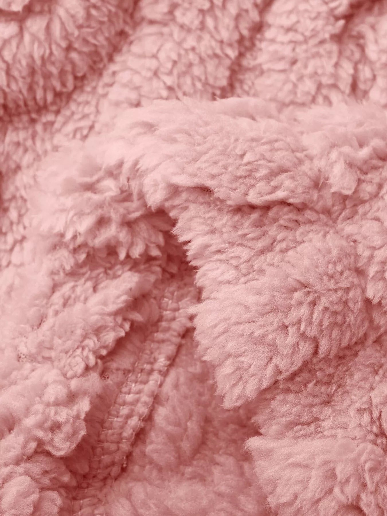 Double-Breasted Fleece Longline Coat OutfitFlow