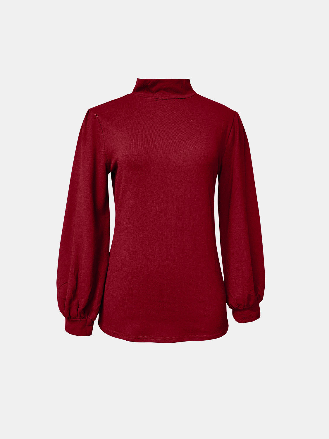 Outfit Flow - Full Size Mock Neck Long Sleeve T-Shirt