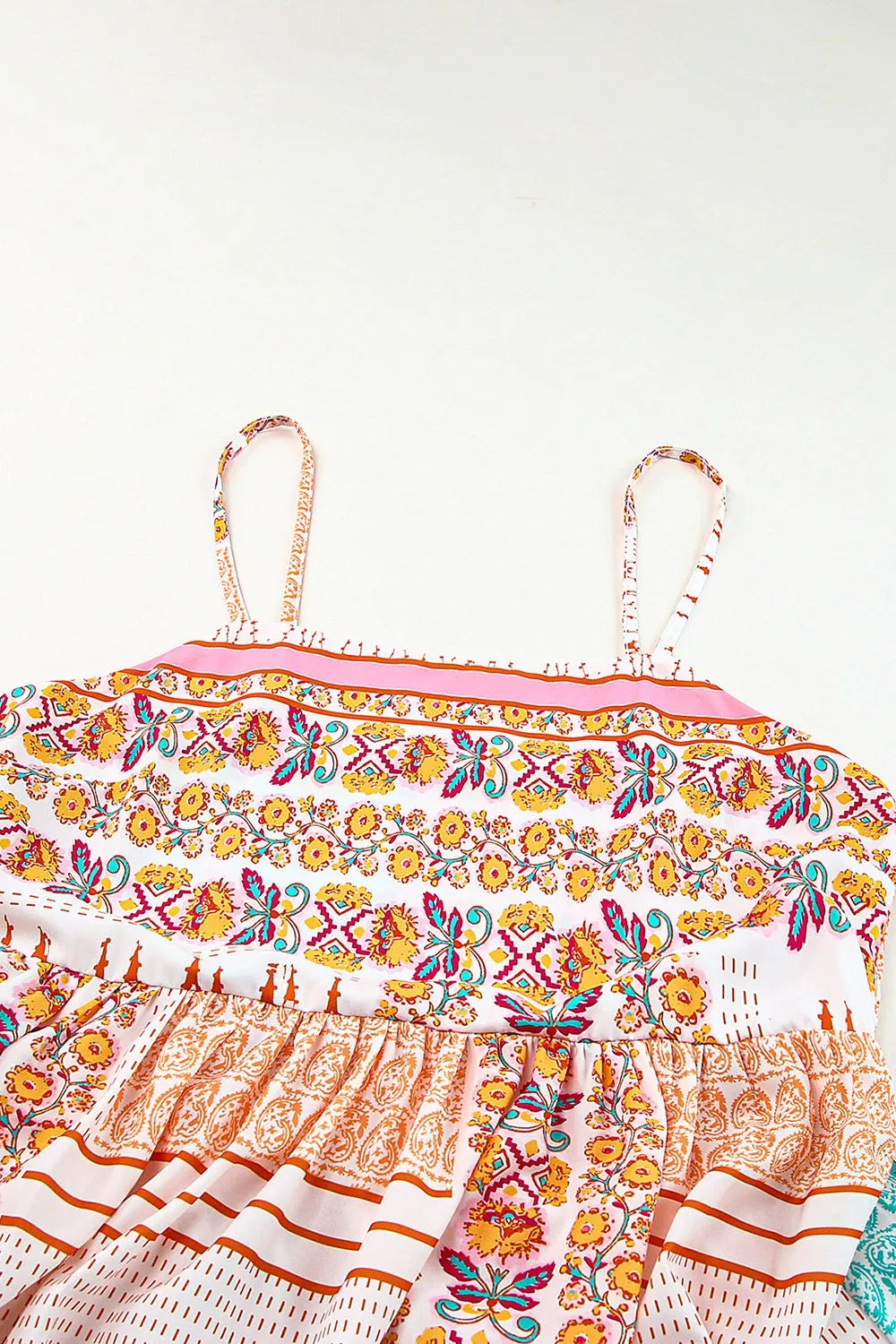 Printed Square Neck Cami Dress OutfitFlow