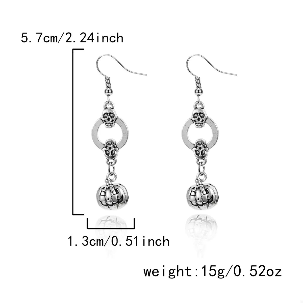 Halloween Pumpkin Dangle Earrings OutfitFlow