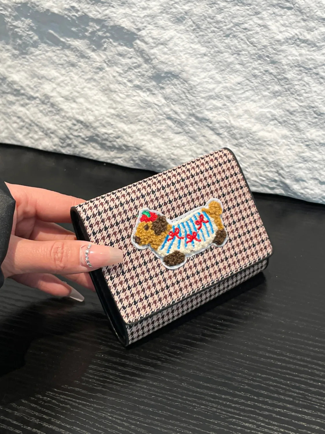 PU Leather Printed Wallet Style B One Size OutfitFlow