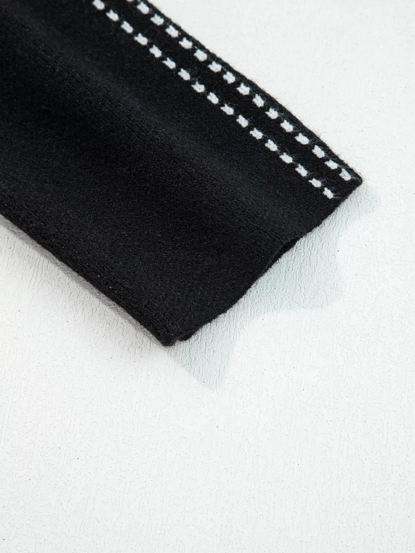 Contrast Trim Button up Sweater Cardigan OutfitFlow