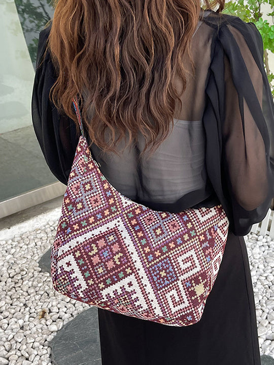 Outfit Flow - Geometric Adjustable Strap Crossbody Bag