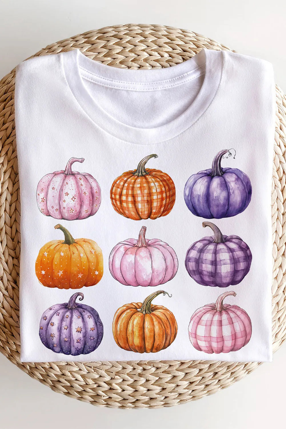 Pumpkin Graphic Long Sleeve Sweatshirt OutfitFlow