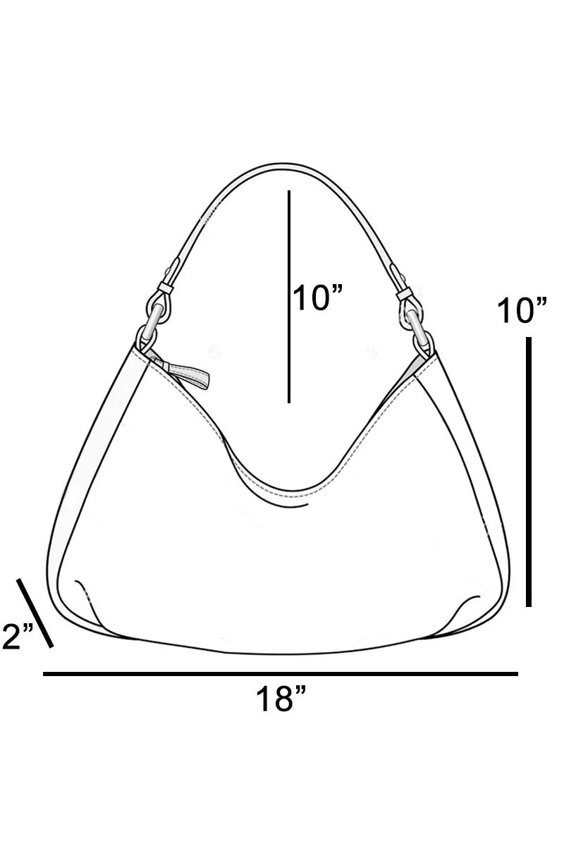 Fame Braided Handle Rectangular Straw Hand Bag OutfitFlow