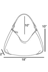 Fame Braided Handle Rectangular Straw Hand Bag OutfitFlow