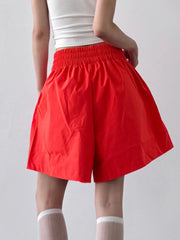 Smocked Wide-Leg Shorts OutfitFlow