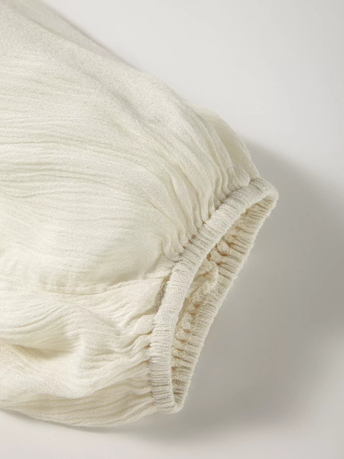 Floral Embroidered Textured Puff Sleeve Loose Shirt OutfitFlow