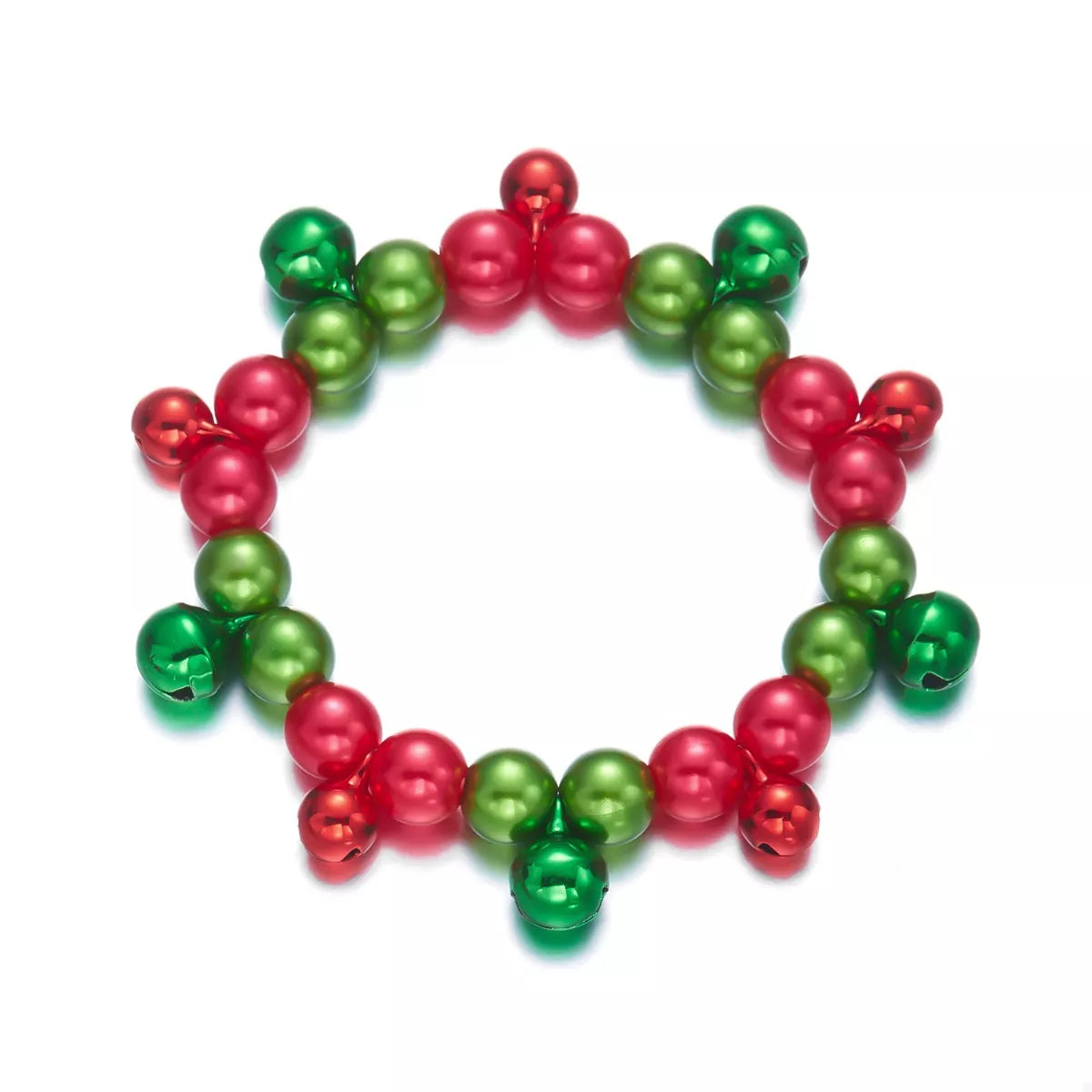 Christmas Holiday Beaded Bell Bracelet OutfitFlow
