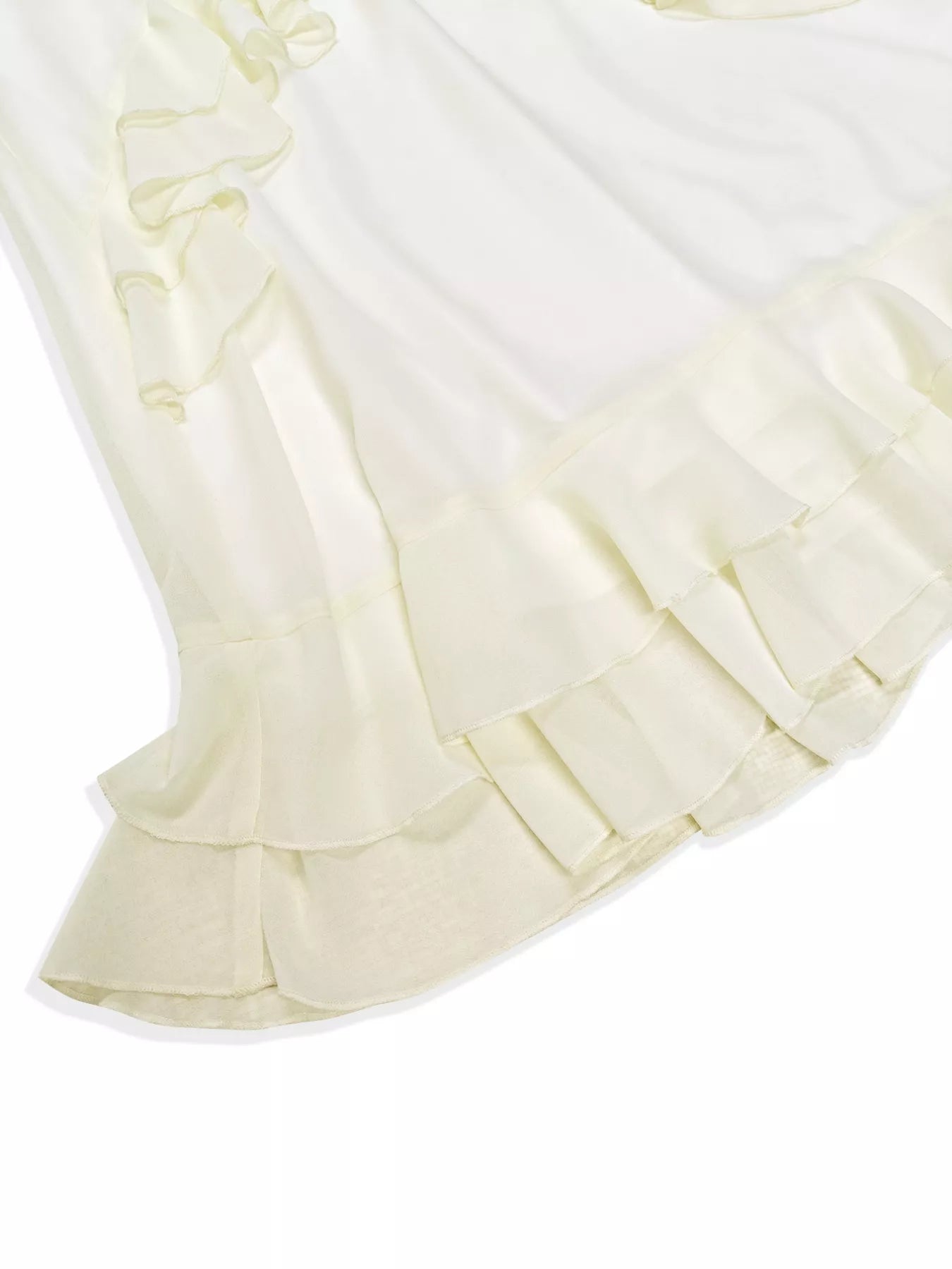 Ruffle Trimmed Long Sleeve Mini Dress OutfitFlow