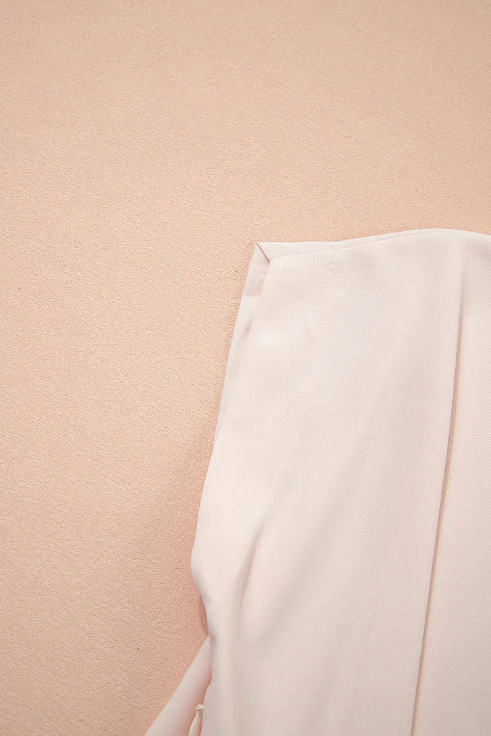 Surplice Knotted Ruched Cap Sleeve Blouse OutfitFlow