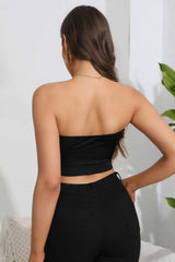 Heart Spider Web Graphic Tube Top OutfitFlow