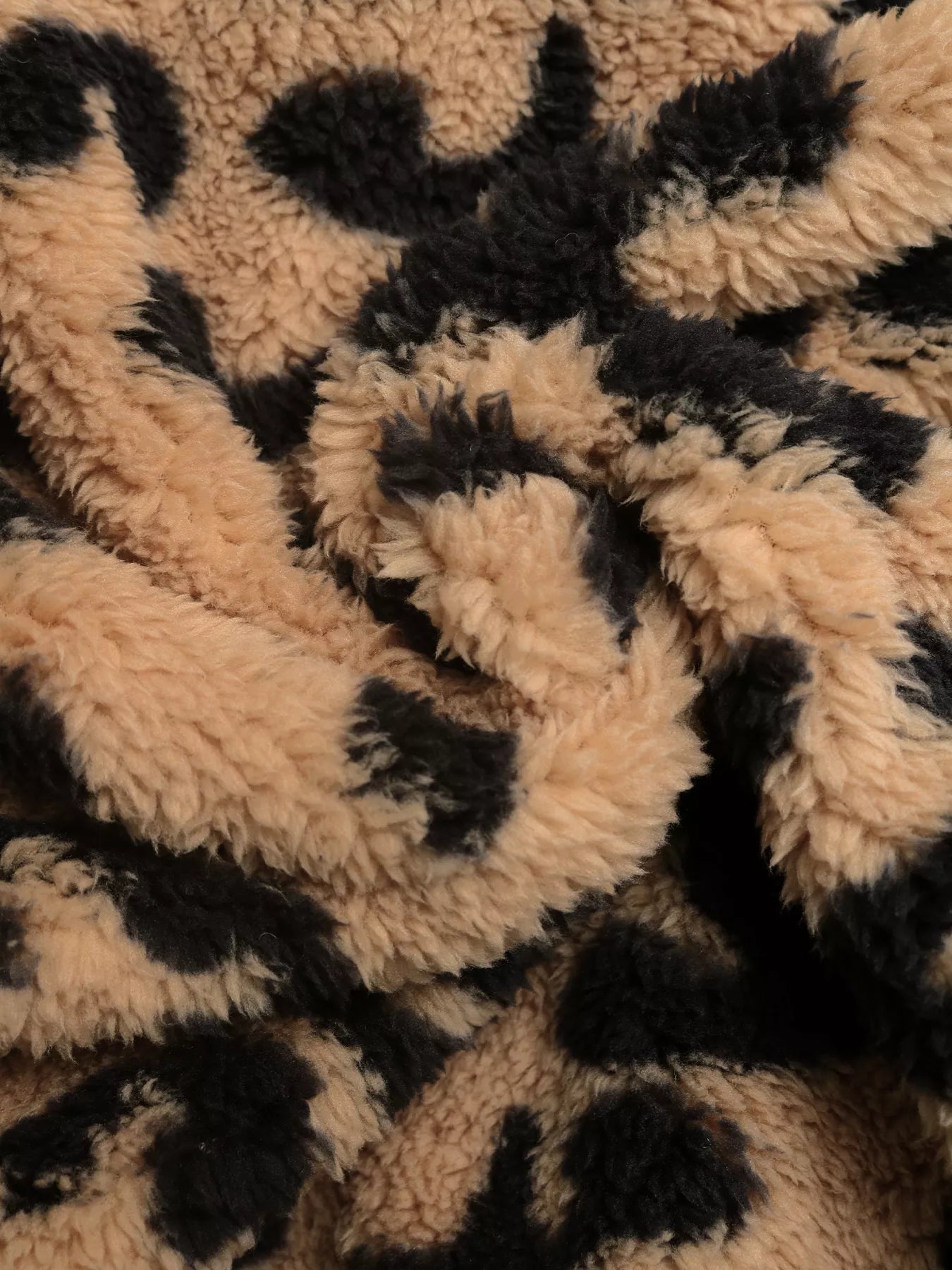 Leopard Zip Up Fleece Jacket OutfitFlow