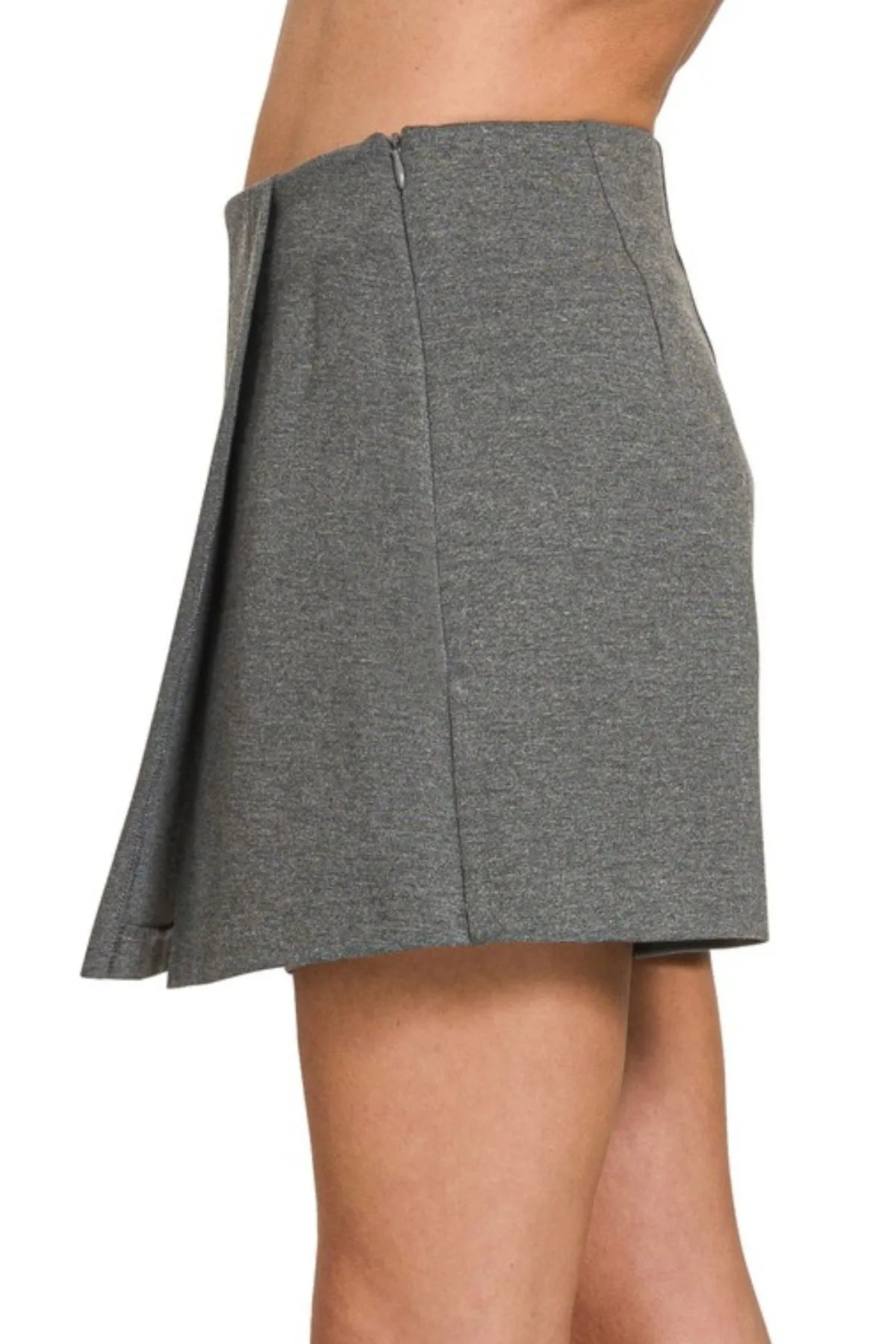 Zenana Wrap Front Skort OutfitFlow