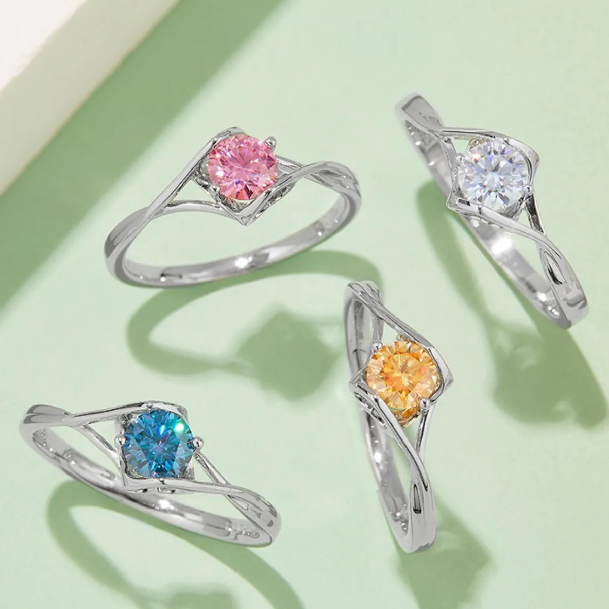 Moissanite 925 Sterling Silver Ring OutfitFlow