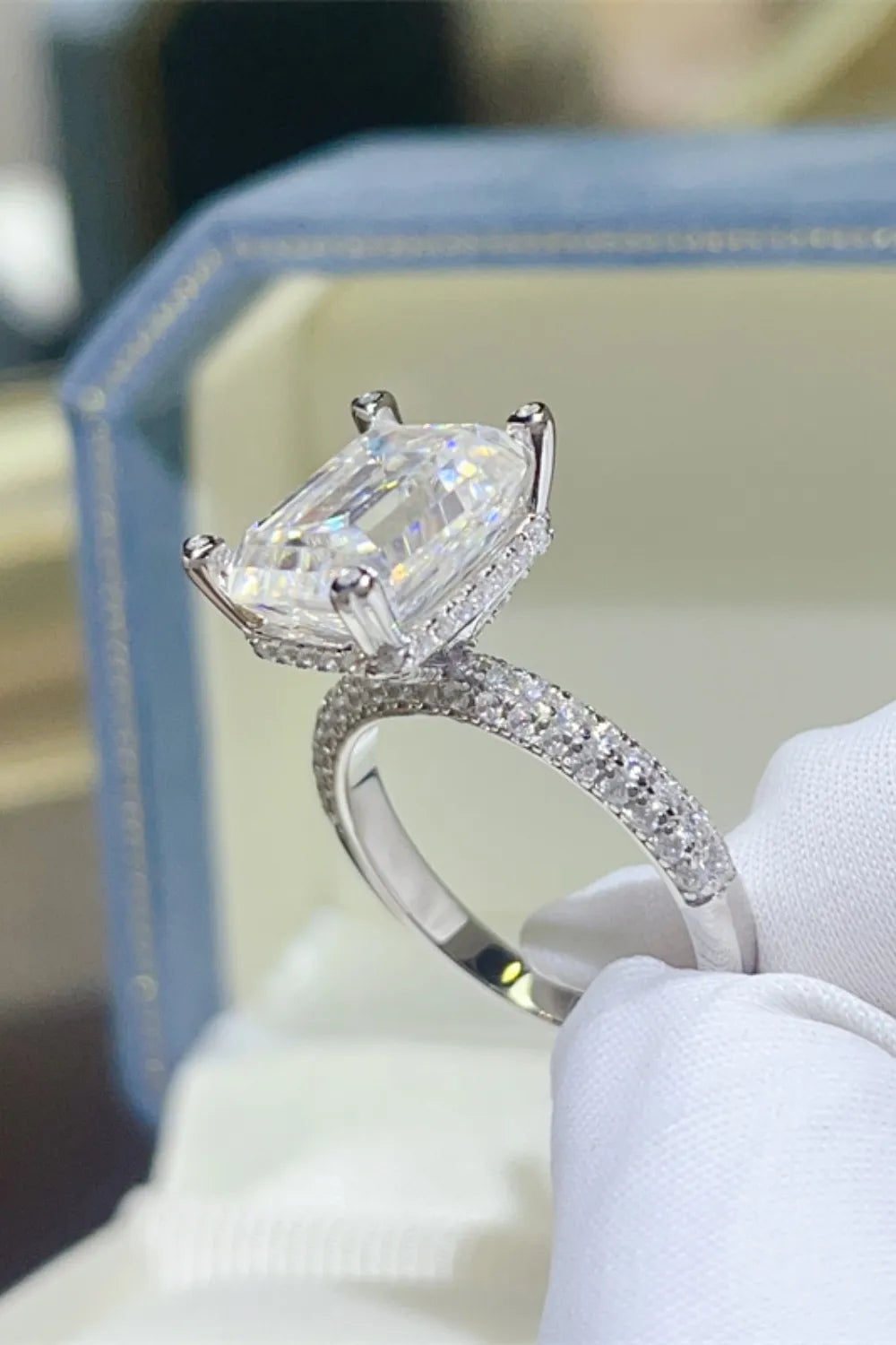 5 Carat Moissanite 925 Sterling Silver Ring OutfitFlow