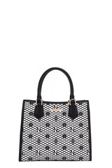 Nicole Lee USA Structured Tote Bag BLACK One Size OutfitFlow