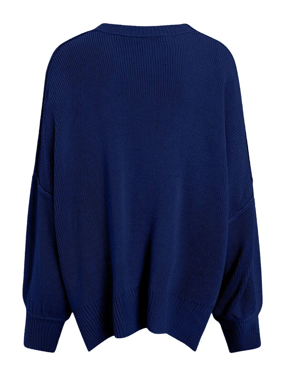 Round Neck Long Sleeve Sweater OutfitFlow