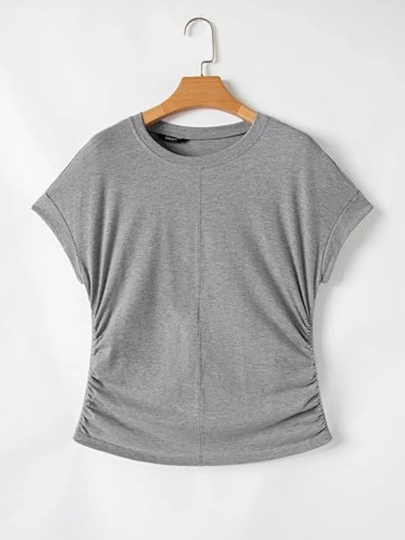 Round Neck Short Sleeve T-Shirt OutfitFlow