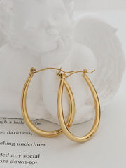18K Gold-Plated Titanium Steel Earrings OutfitFlow