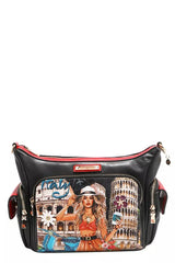 Nicole Lee USA Martha Travels Italy Multi Pocket Shoulder Bag OutfitFlow
