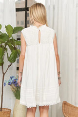ADORA Loose Textured Babydoll Dress OutfitFlow