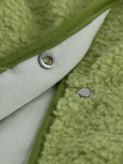 Snap Down Sherpa Vest Coat OutfitFlow