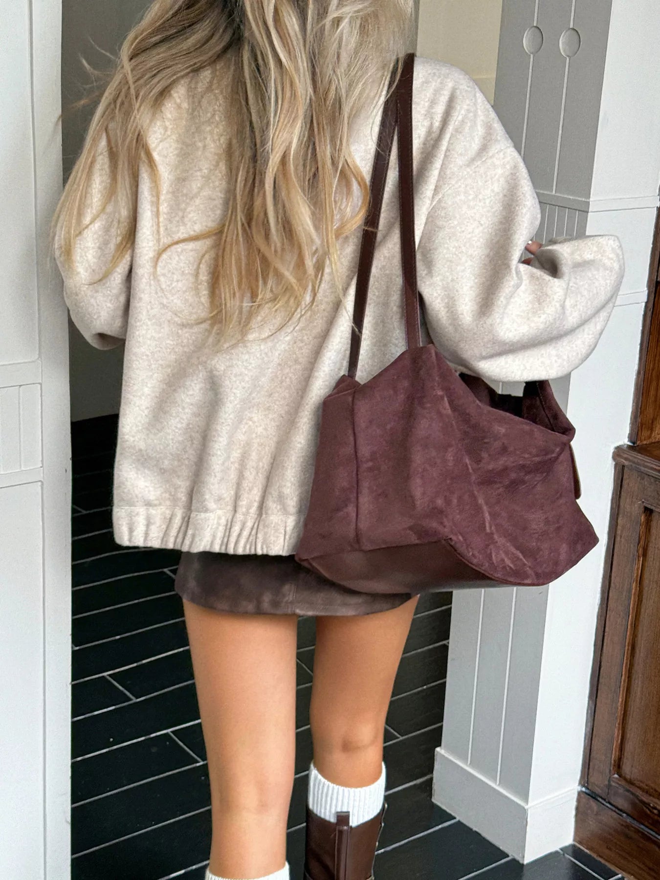 Snap Down Dropped Shoulder Jacket OutfitFlow
