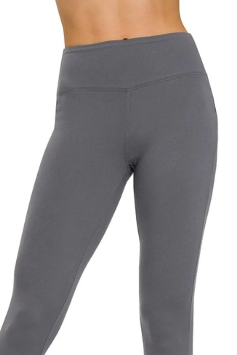 Zenana Microfiber Waistband Leggings OutfitFlow