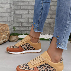 Leopard Print Casual Sneakers Trendsi