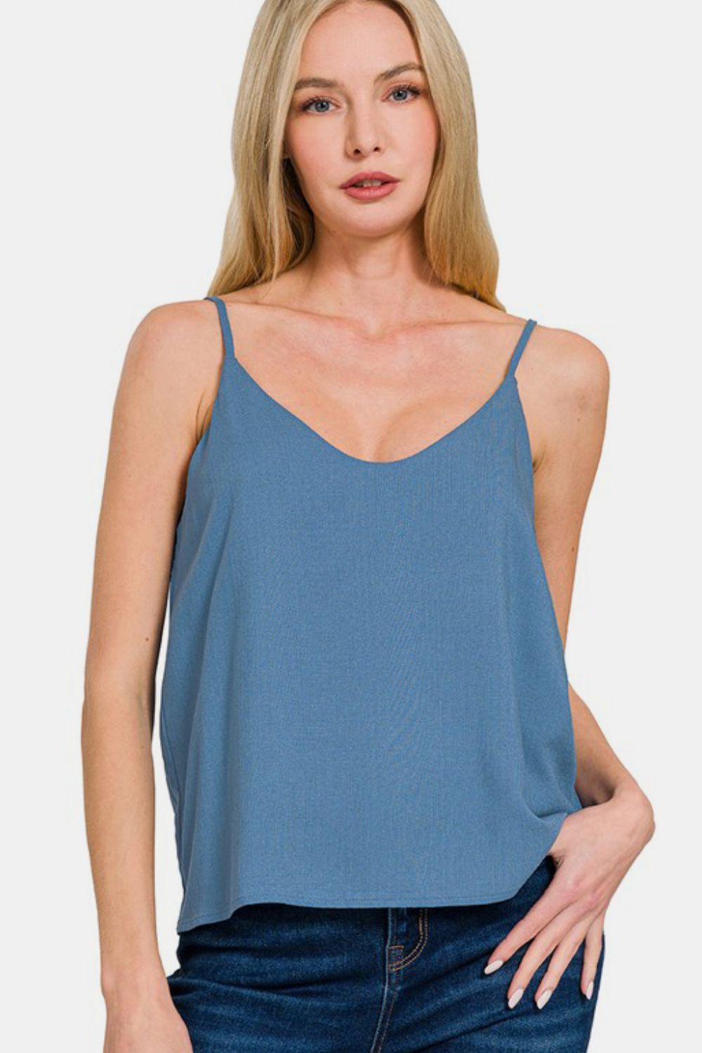 Zenana Two Layered Spaghetti Strap Cami