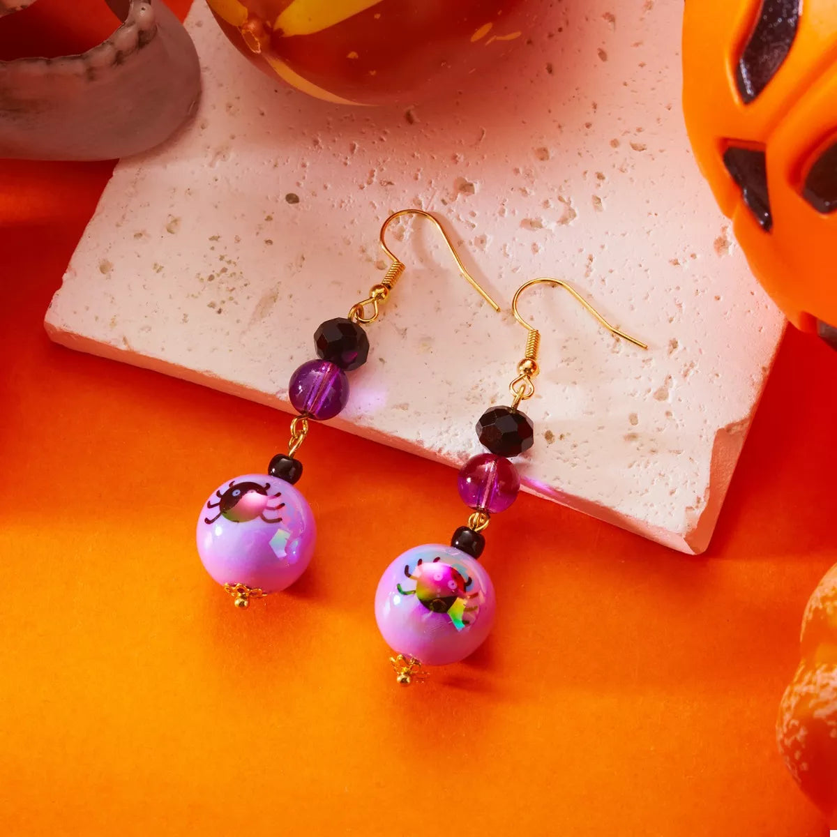 Halloween Acrylic Drop Earrings OutfitFlow