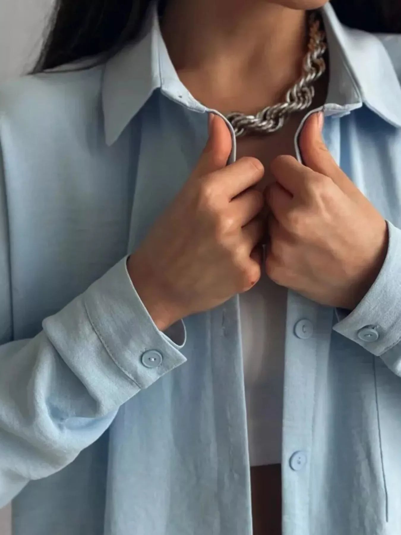 Button Down Shirt and Pants Set OutfitFlow