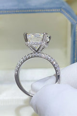 5 Carat Moissanite 925 Sterling Silver Ring OutfitFlow