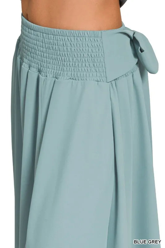 Zenana Heavy Woven Span Crop Tee & Skirt Set OutfitFlow