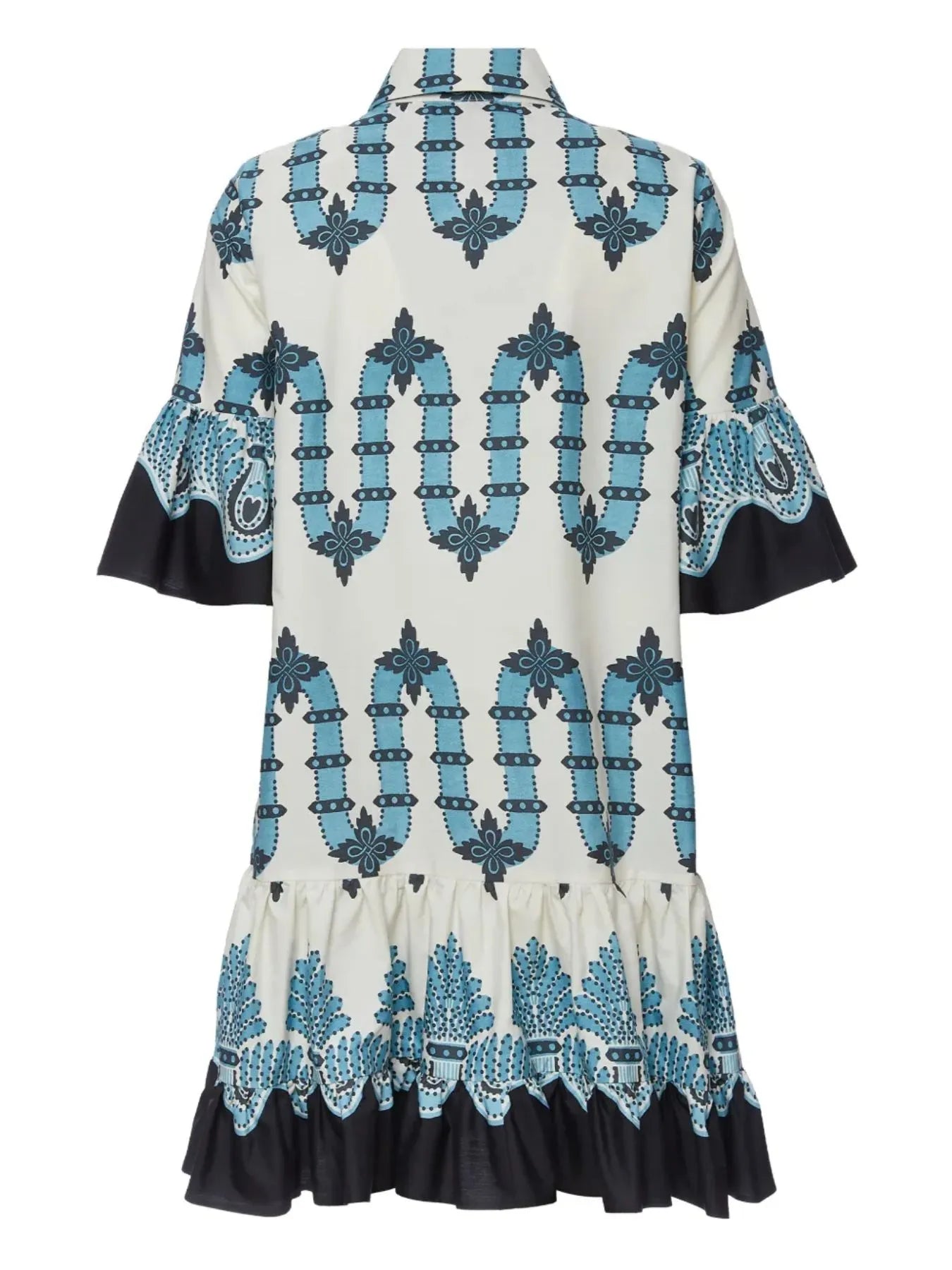 Floral Print Ruffle Sleeve Mini Dress OutfitFlow