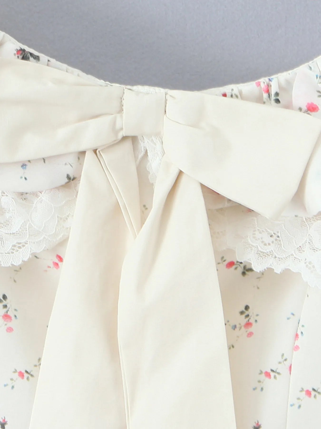 Off-Shoulder Floral Lace Trim Mini Dress OutfitFlow