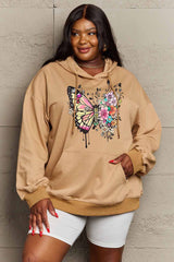 Outfit Flow - Simply Love Simply Love Full Size Butterfly Graphic Dropped Shoulder Hoodie