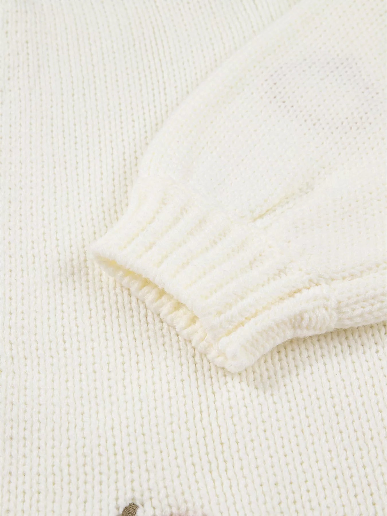 Halloween Pumpkin Embroidered Knit Cardigan OutfitFlow