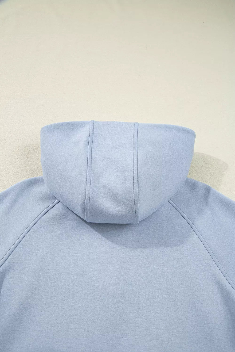 Half Zip Thumbhole Sleeve Hoodie and Pants 2pcs Outfit OutfitFlow