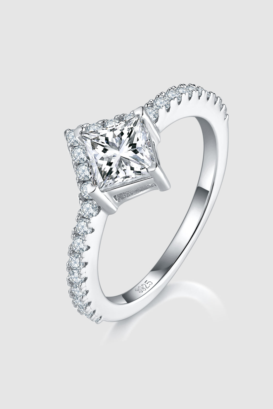 Outfit Flow - 1 Carat Moissanite 925 Sterling Silver Double Layered Ring