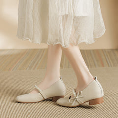 Square Toe Block Heels Pumps OutfitFlow