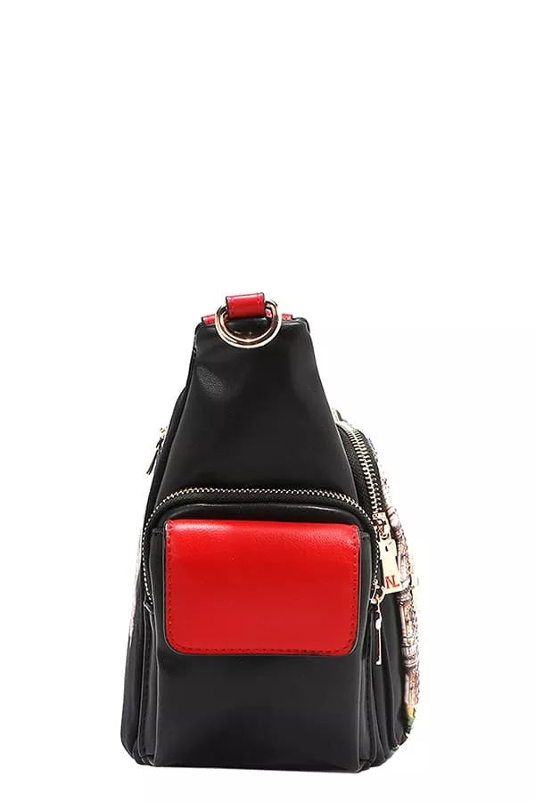 Nicole Lee USA Martha Travels Italy Multi Pocket Shoulder Bag OutfitFlow