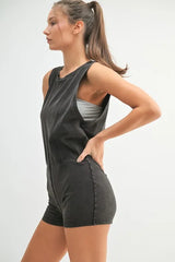 MONO B Mineral Wash Vintage Romper OutfitFlow