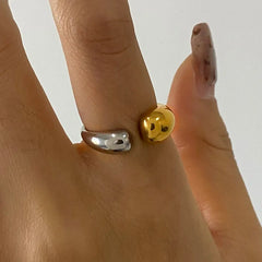 Stainless Steel Two-Tone Open Ring OutfitFlow