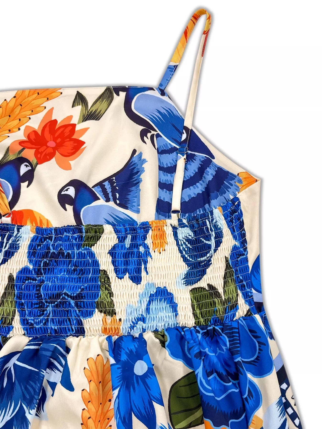 Plus Size Floral Print Spaghetti Strap Maxi Dress Trendsi