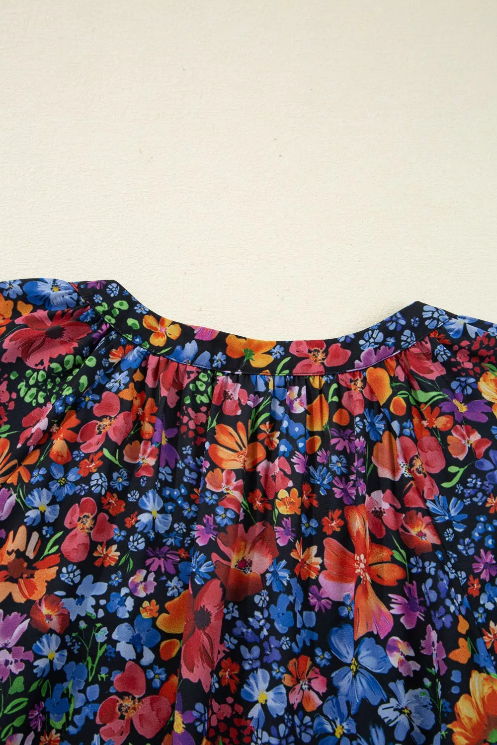 Floral Print Flounce Sleeve Dress OutfitFlow