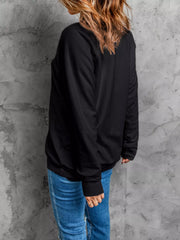 Feeling Spooky Halloween Embroidered Sweatshirt OutfitFlow